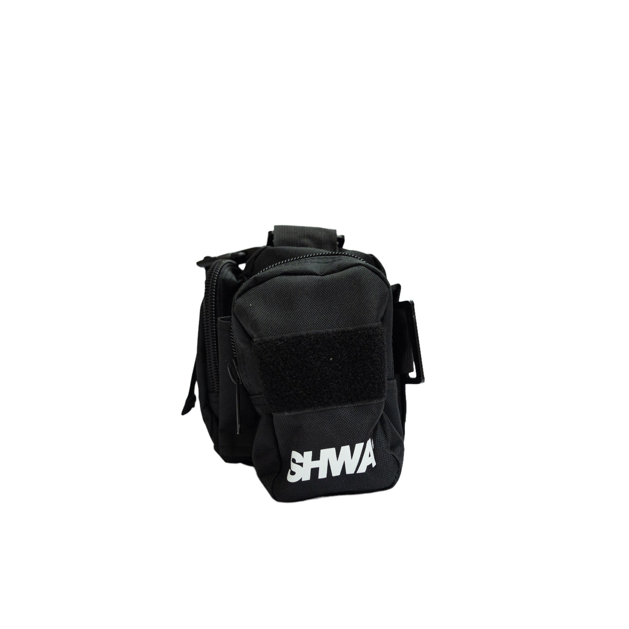 [SHWA] TBG-05 Techwear Style Black and Neon Green Mini Duffle Bag