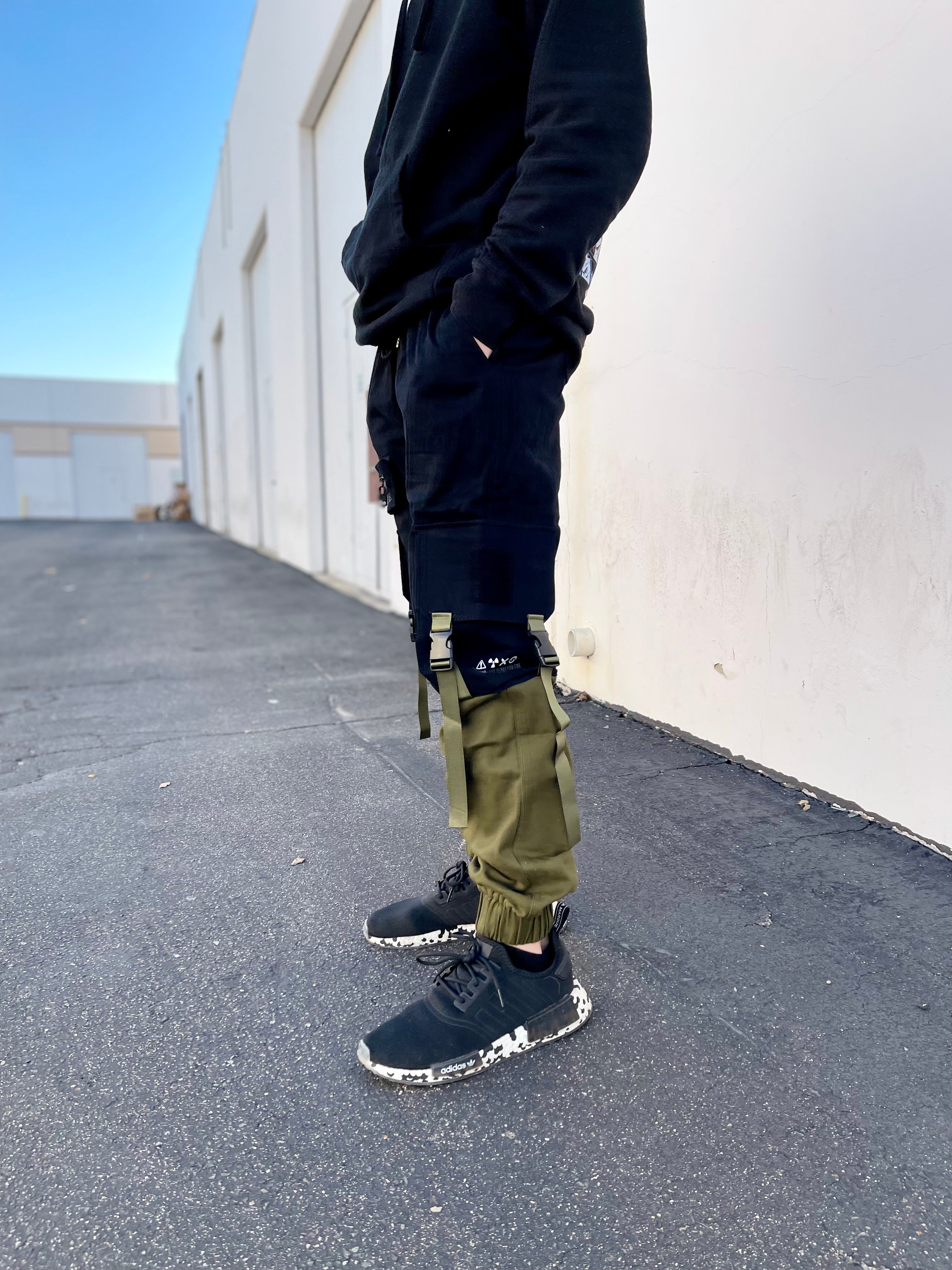 [SHWA] TP-01 Techwear Style Green Block Jogger [FINAL SALE]