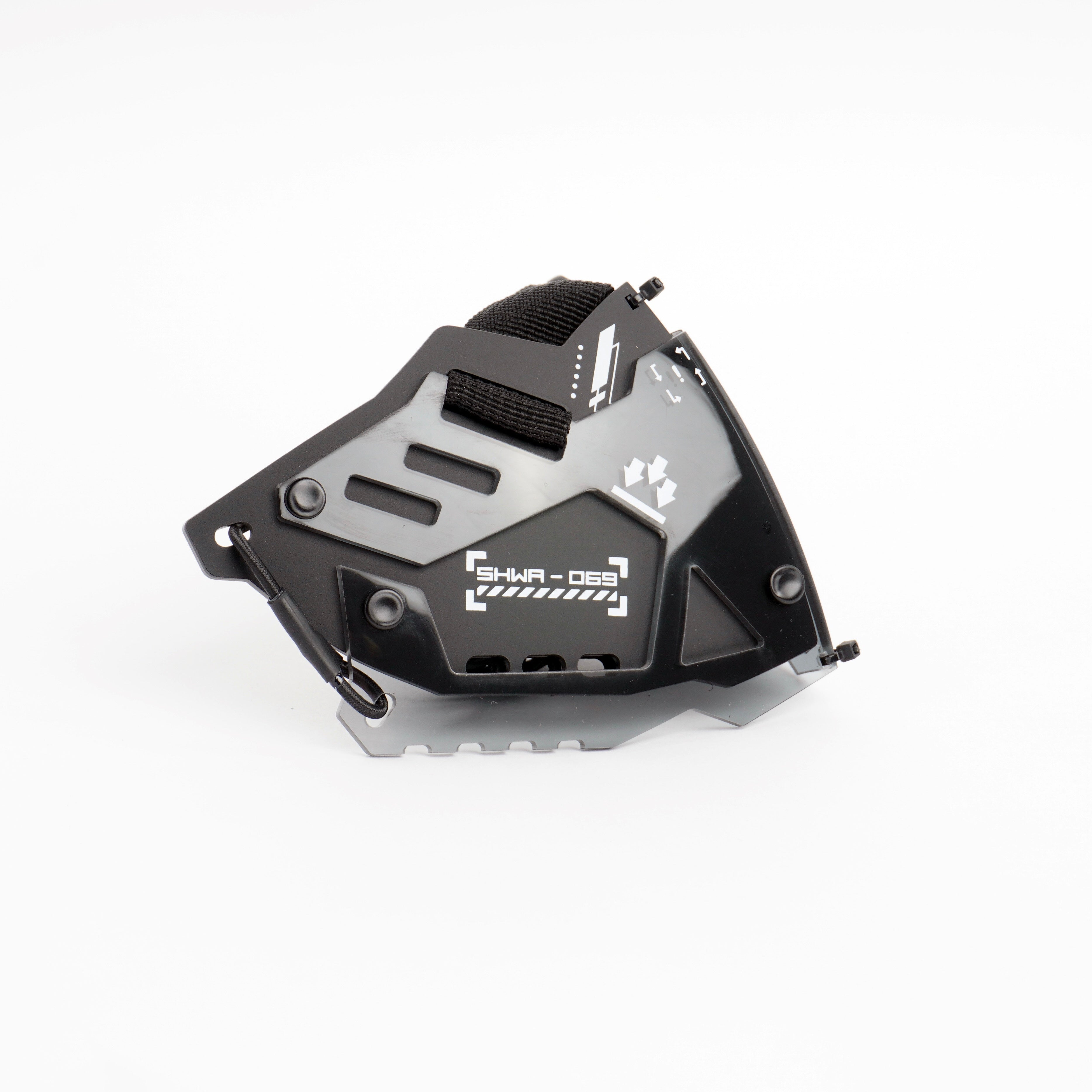 [SHWA] SW-01 Techwear Style QOZE Collab Mask Cover - Smoke Black