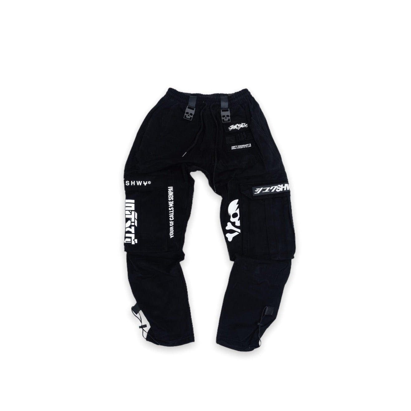[SHWA] TP-02 Techwear Style Black Reflective Jogger - FINAL SALE