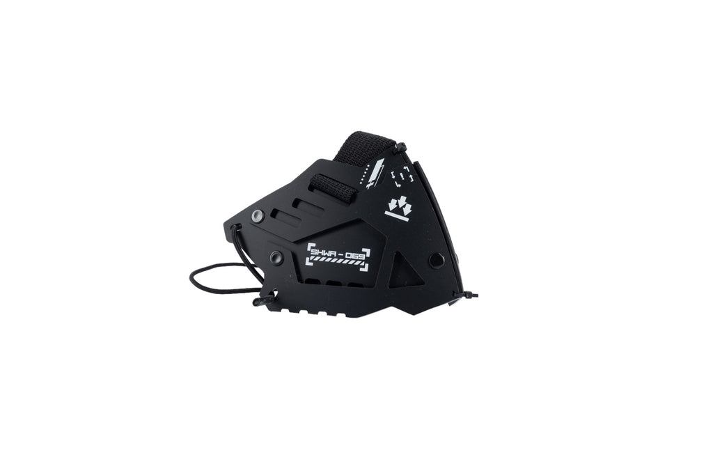 [SHWA] SW-01 Techwear Style QOZE Collab Mask Cover - Matte Black