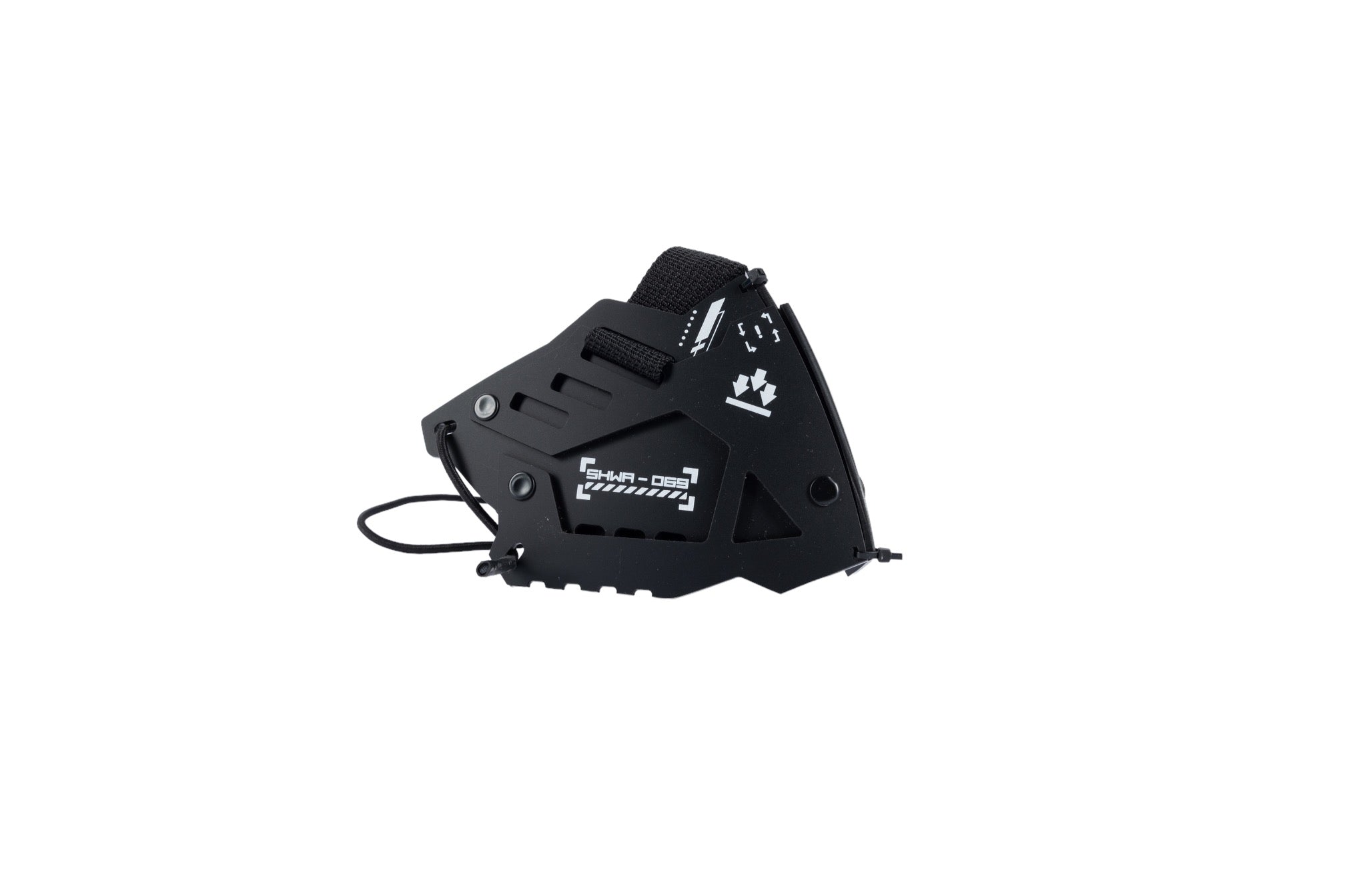 [SHWA] SW-01 Techwear Style QOZE Collab Mask Cover - Matte Black