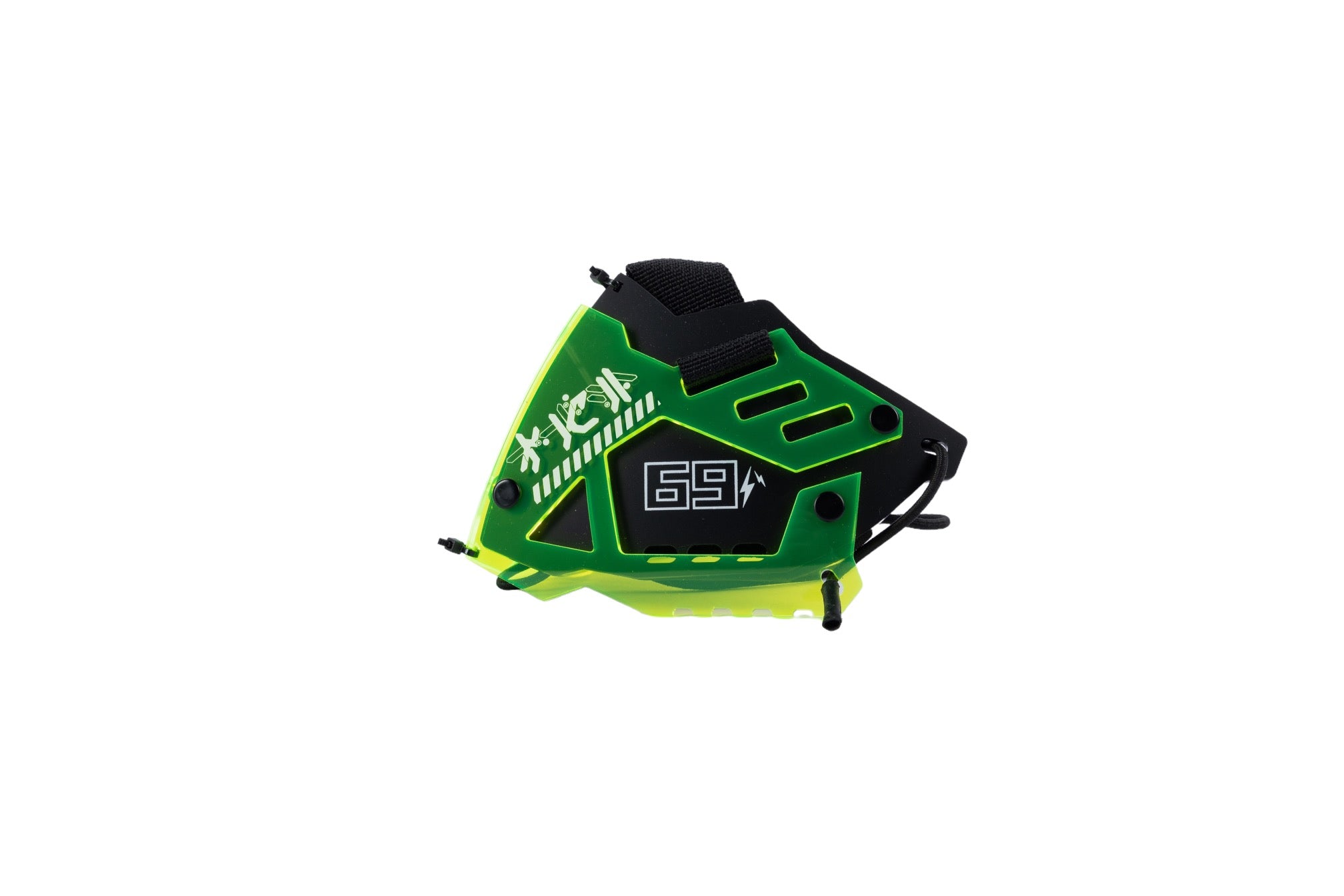 [SHWA] SW-01 Techwear Style QOZE Collab Mask Cover - Neon Green