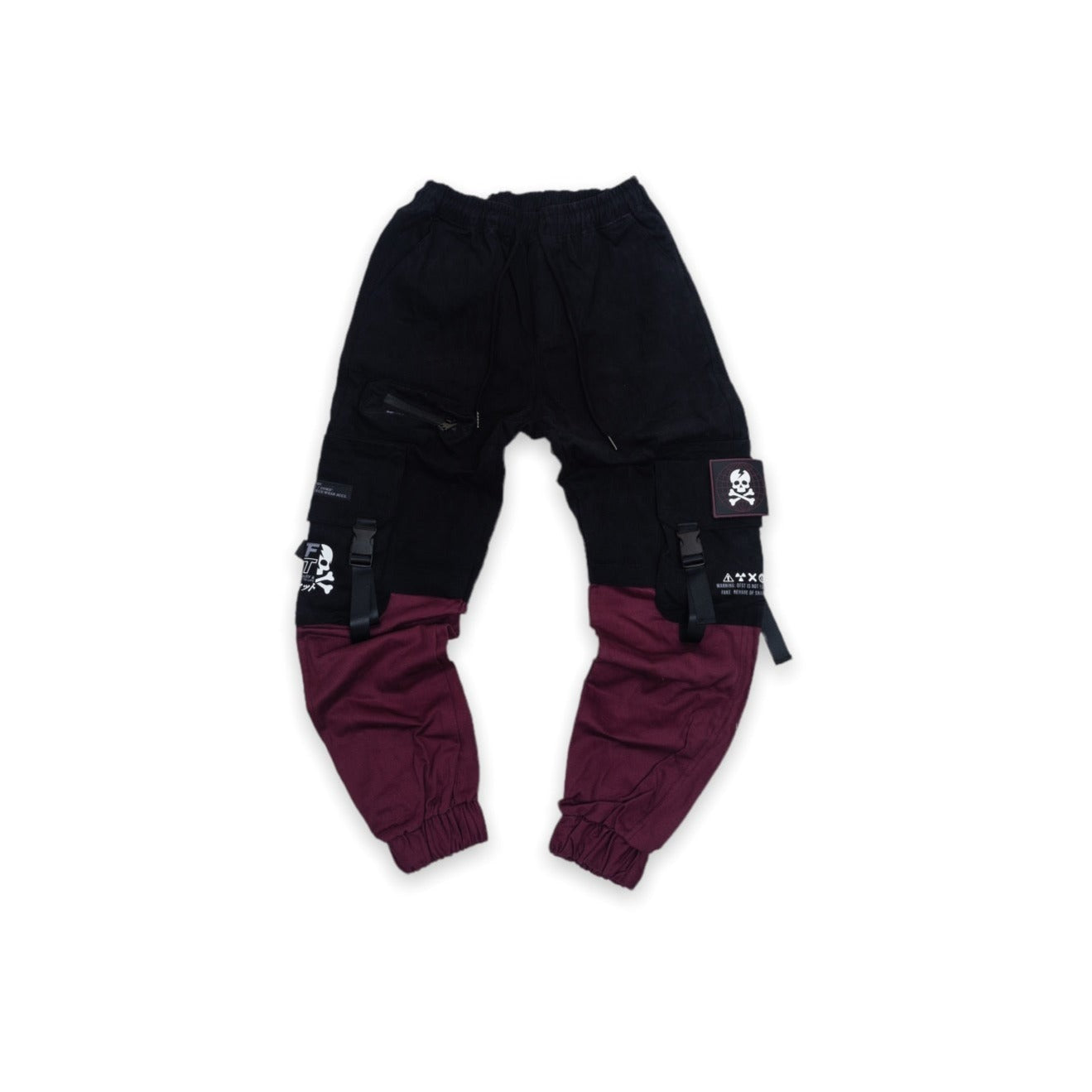 [SHWA] TP-01 Techwear Style Maroon Block Jogger [FINAL SALE]