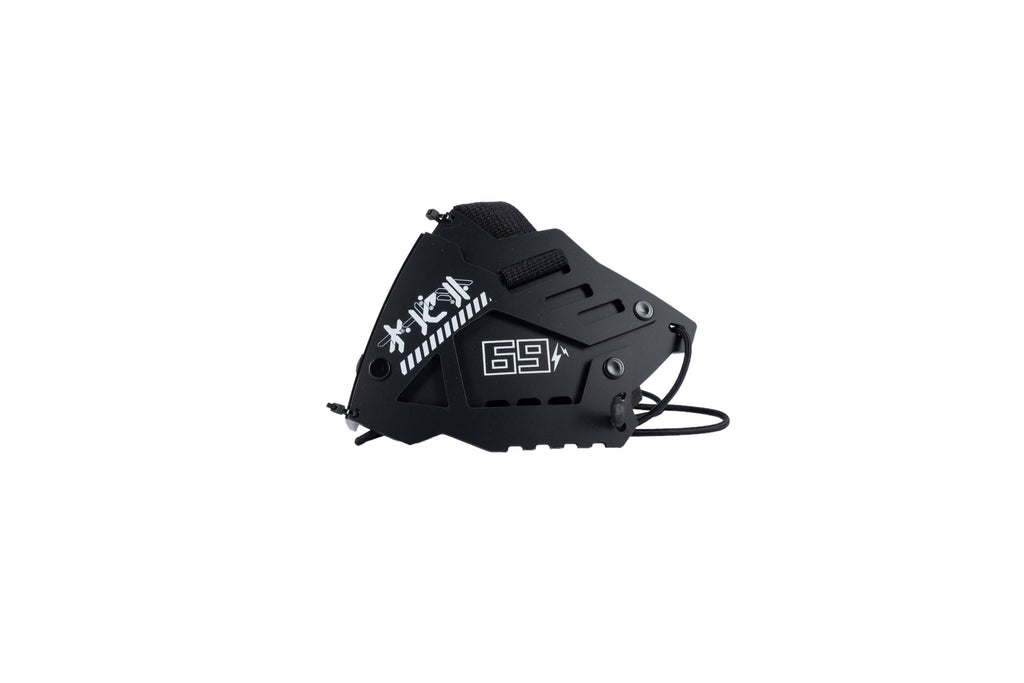 [SHWA] SW-01 Techwear Style QOZE Collab Mask Cover - Matte Black