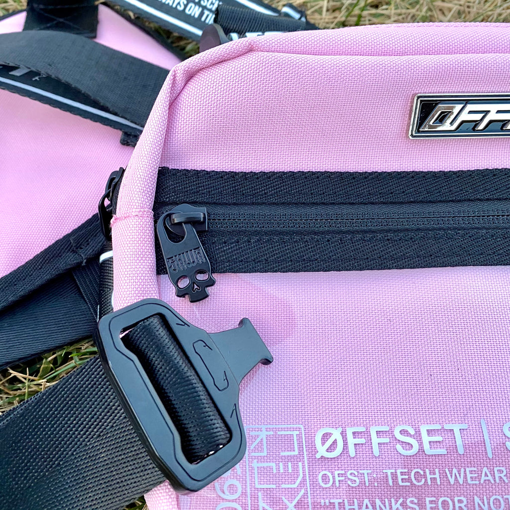 [SHWA] TBG-11 Techwear Style Ita-Chest Bag - Pink (Bag & Strap ONLY)