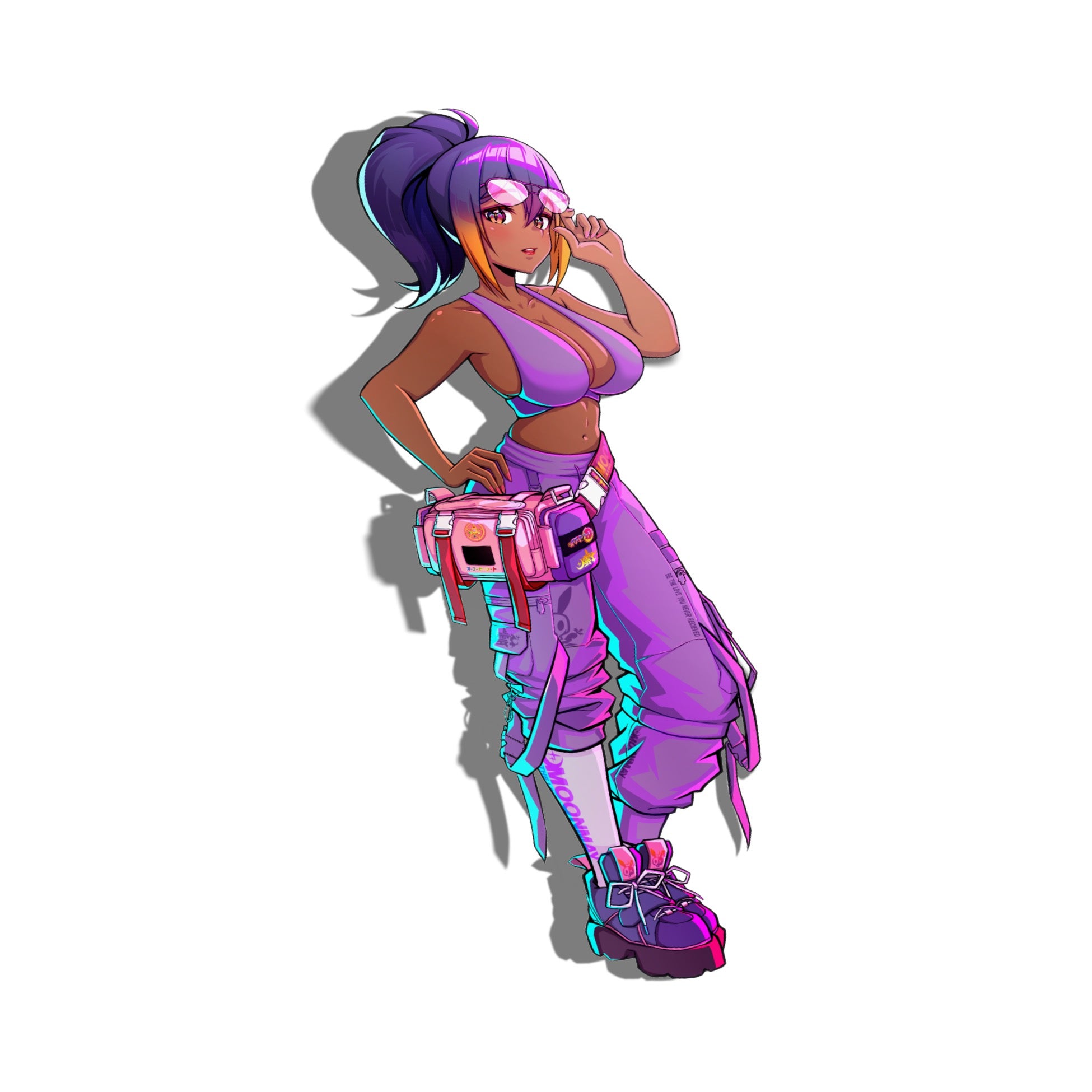 [MM] Collab Neon Girls Series Sticker